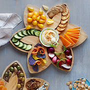 Bamboo Lotus Serving Board