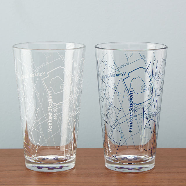 MLB Ballpark Pint Glasses - Set of 2