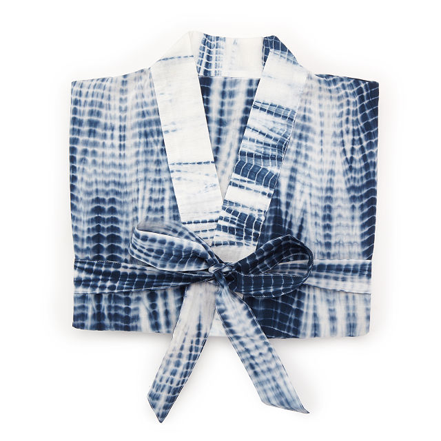 HandDyed Shibori Robe Handmade Robe, Dyed Cotton Robe Goods