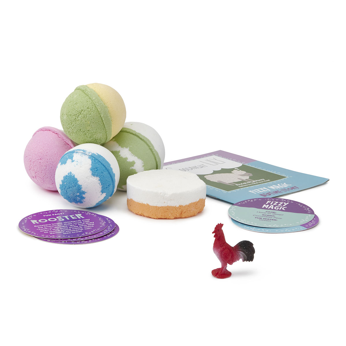 Educational Surprise Bath Fizzies - Set of 5 - Farm Collection