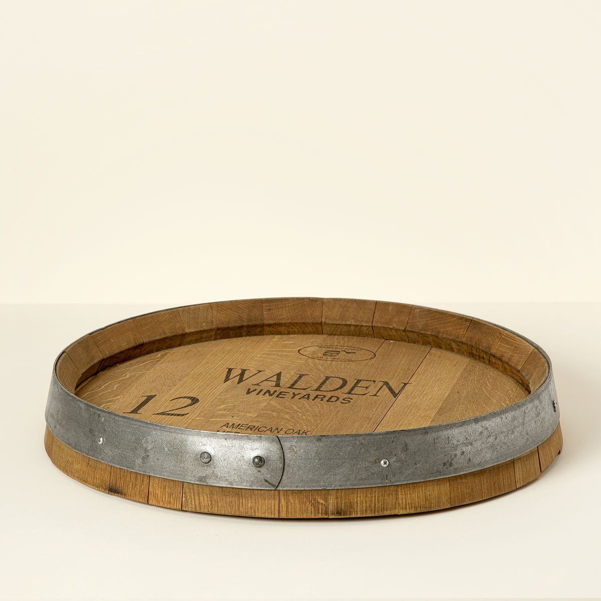 Personalized Wine Barrel Lazy Susan