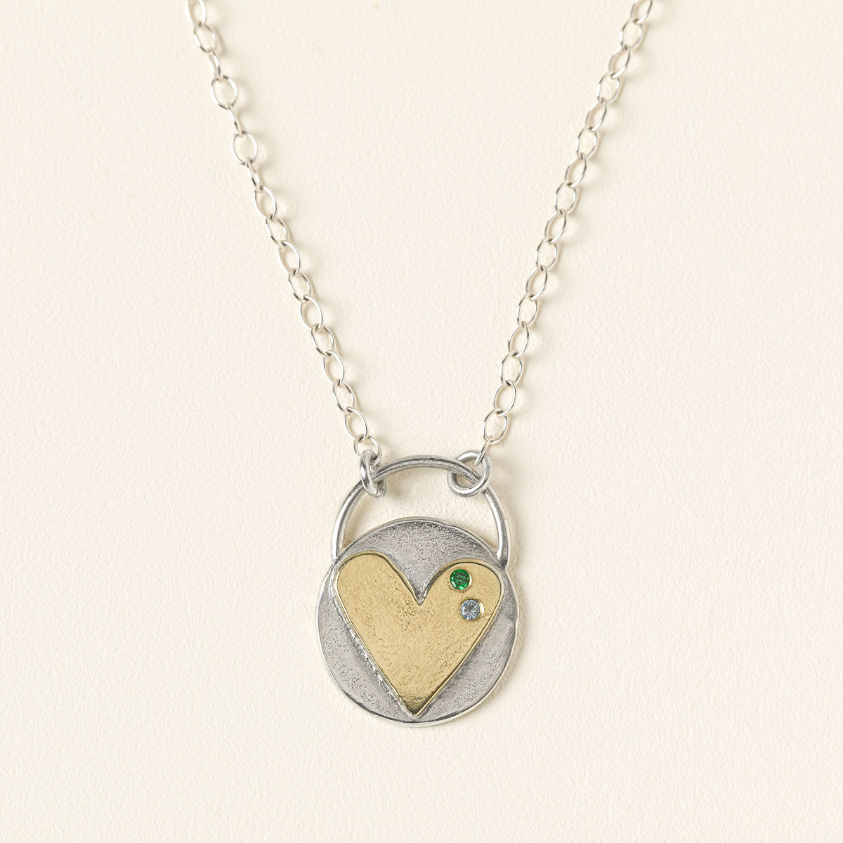 Always In My Heart Birthstone Necklace - 2 Stones