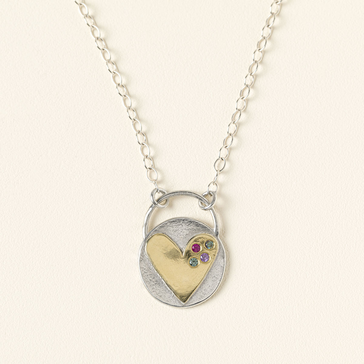 Always In My Heart Birthstone Necklace - 4 Stones