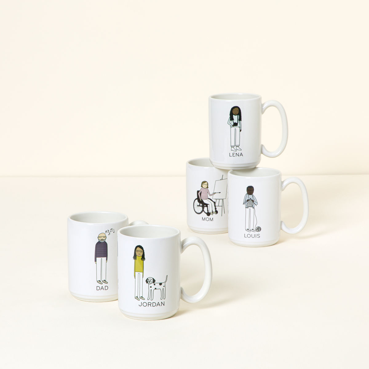 Personalized Hobby Mugs - 5 mugs