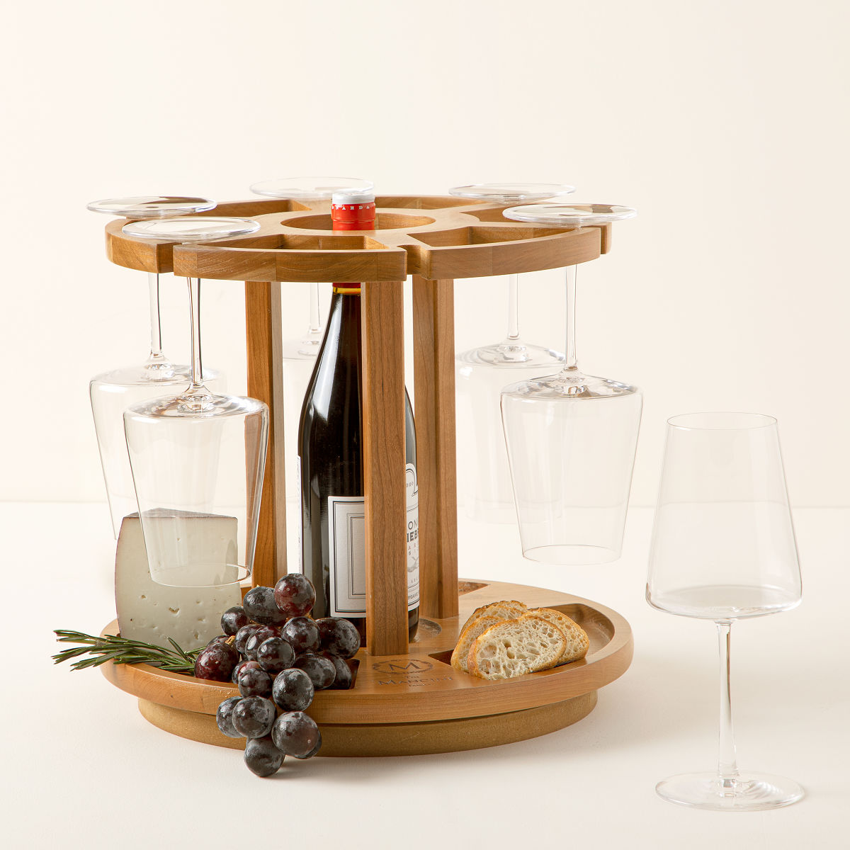 Goods Wine & Cheese Carousel Custom Cheese Board Lazy Susan