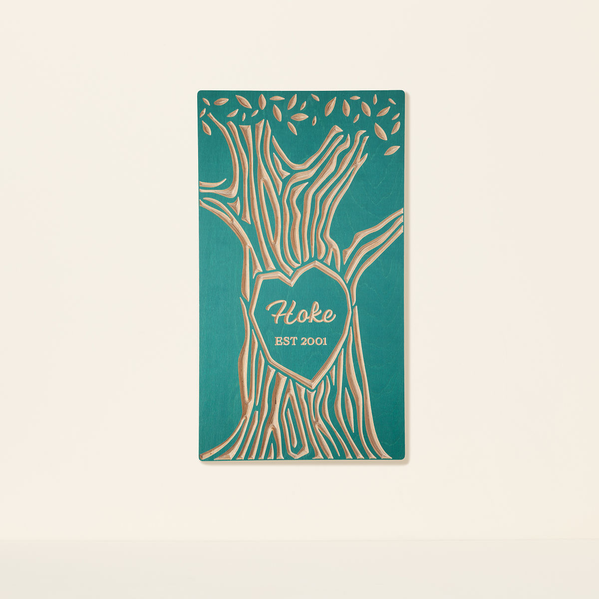 Personalized Tree Wood Carving - Standard - Family Tree