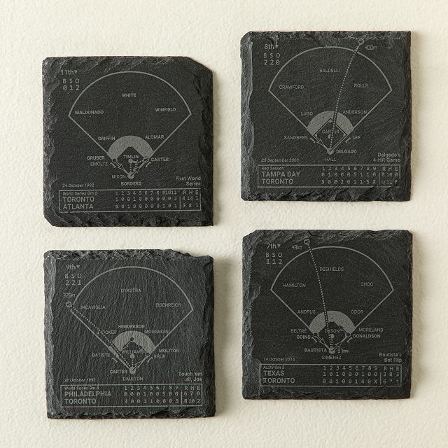 Baseball Greatest Plays Coasters Baseball Home Decor Goods