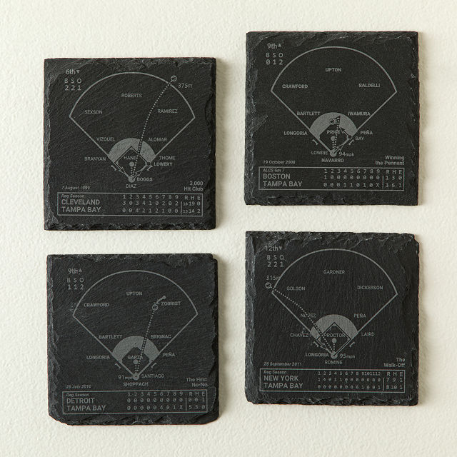 Baseball Greatest Plays Coasters Baseball Home Decor Goods