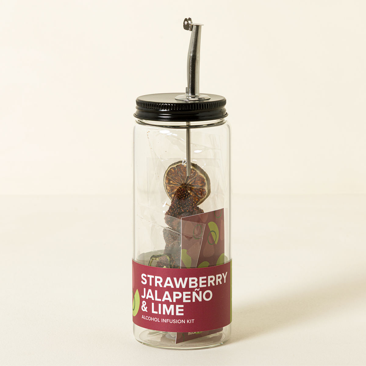 Infuse & Pour Alcohol Kit - Strawberry, Jalapeno & Lime