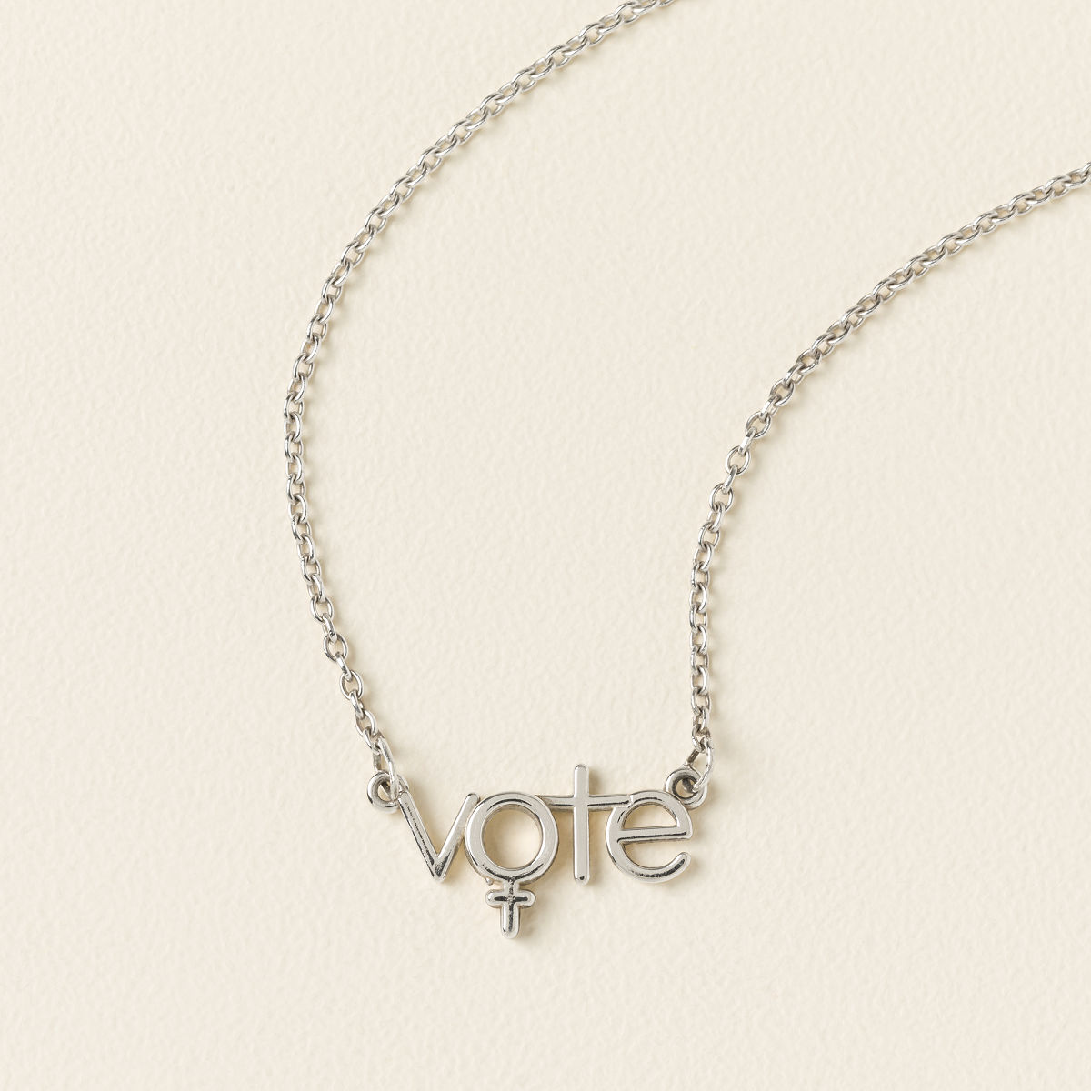 The Vote Necklace - The Vote Necklace Sterling Silver
