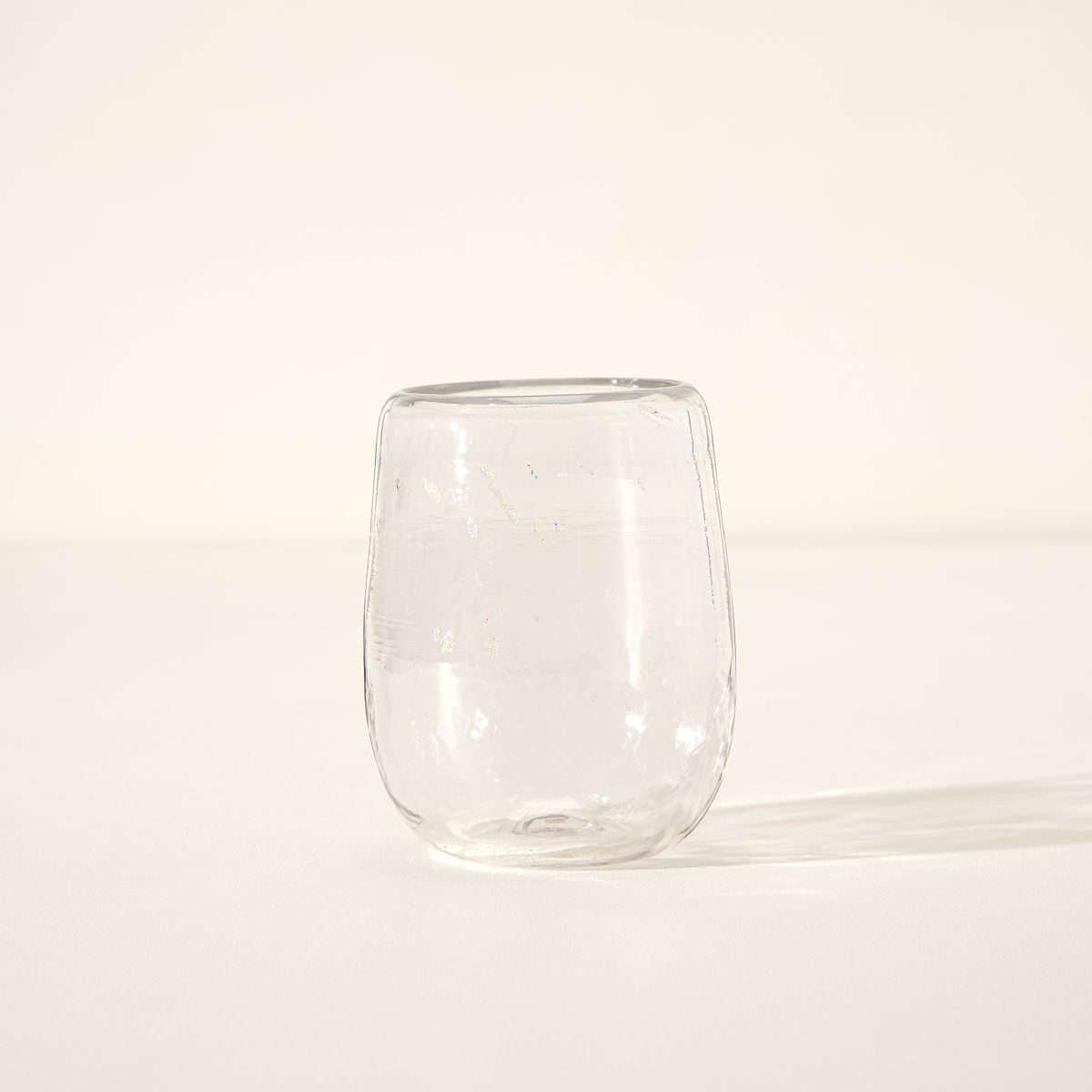Handmade Birthstone Wine Glass - April - Diamond