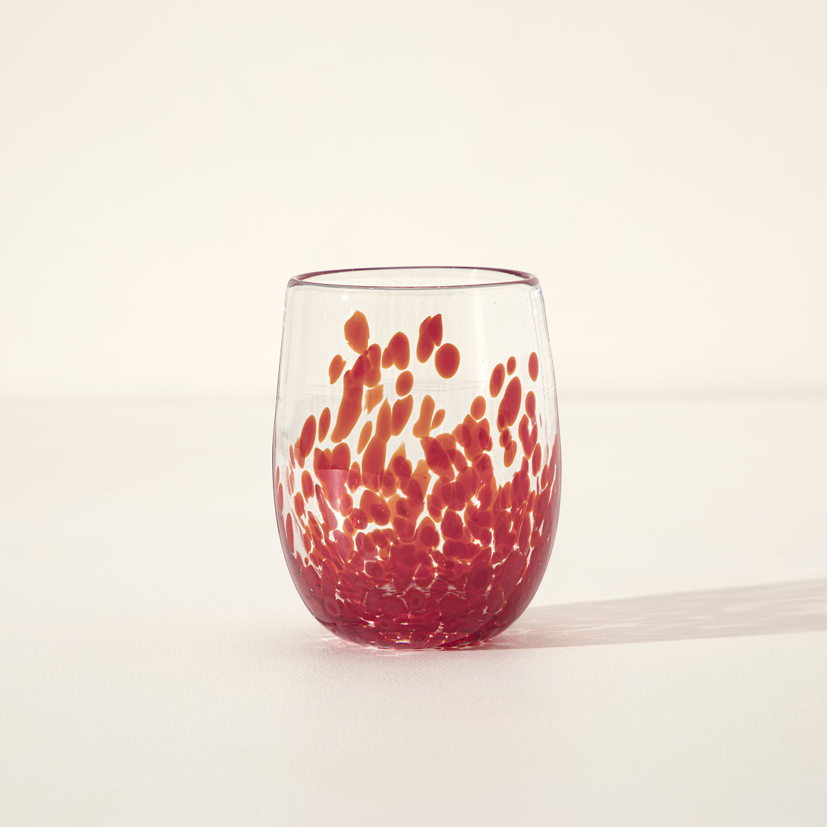 Handmade Birthstone Wine Glass - July - Ruby