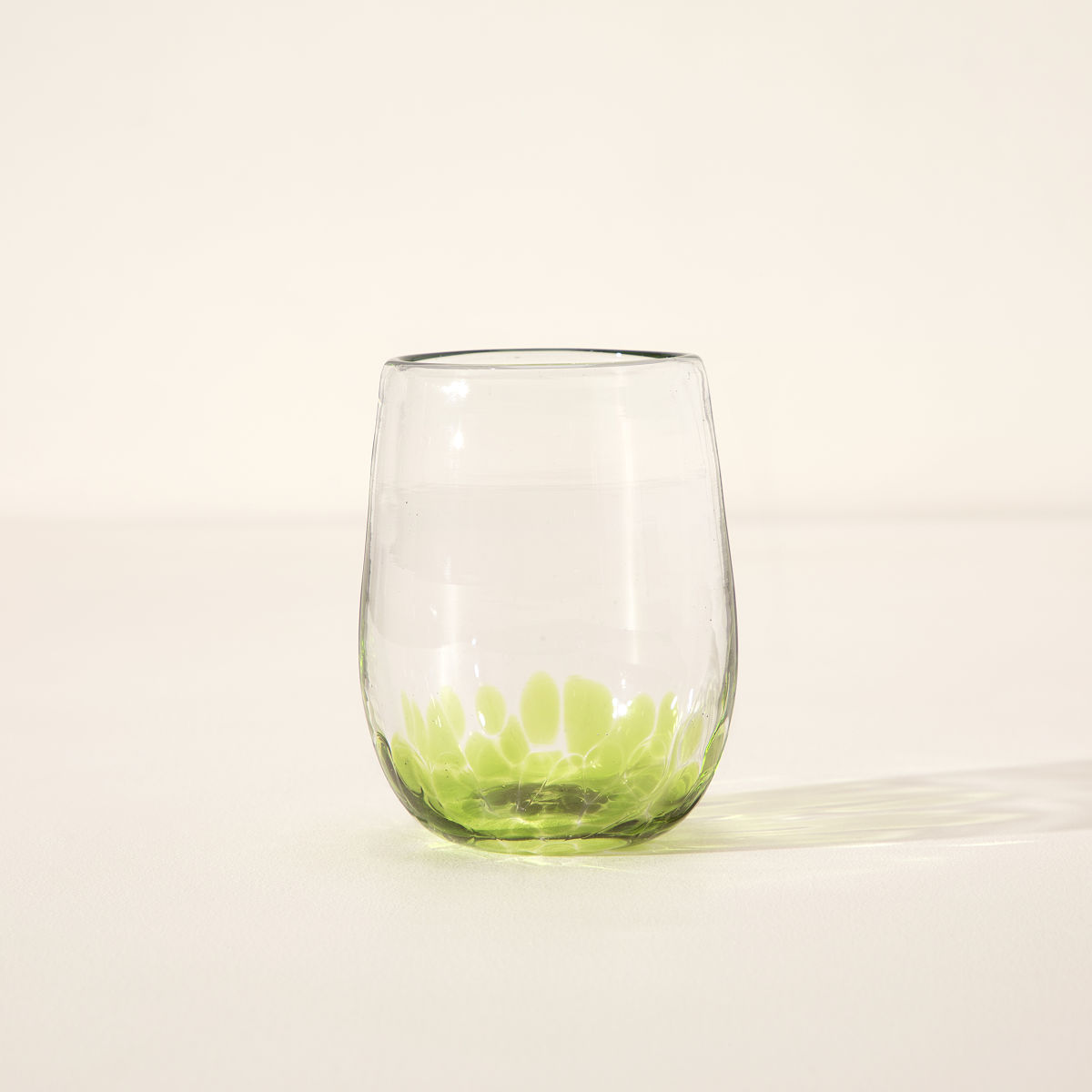 Handmade Birthstone Wine Glass - August - Peridot