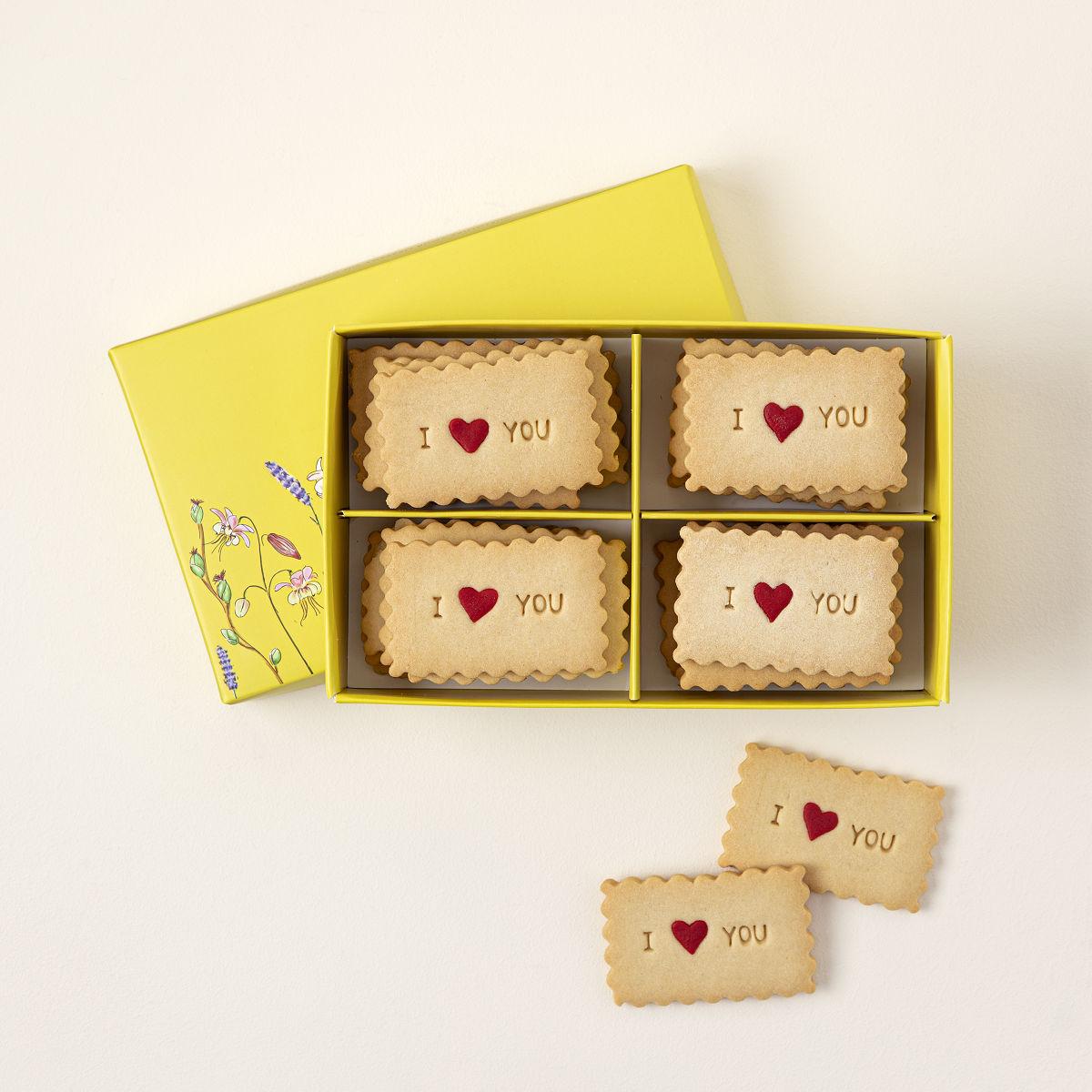 Love Message Shortbread Cookies - I Love You