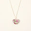 Birth Month Flower Heart Necklace thumbnail 6