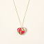 Birth Month Flower Heart Necklace thumbnail 6