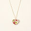 Birth Month Flower Heart Necklace thumbnail 6