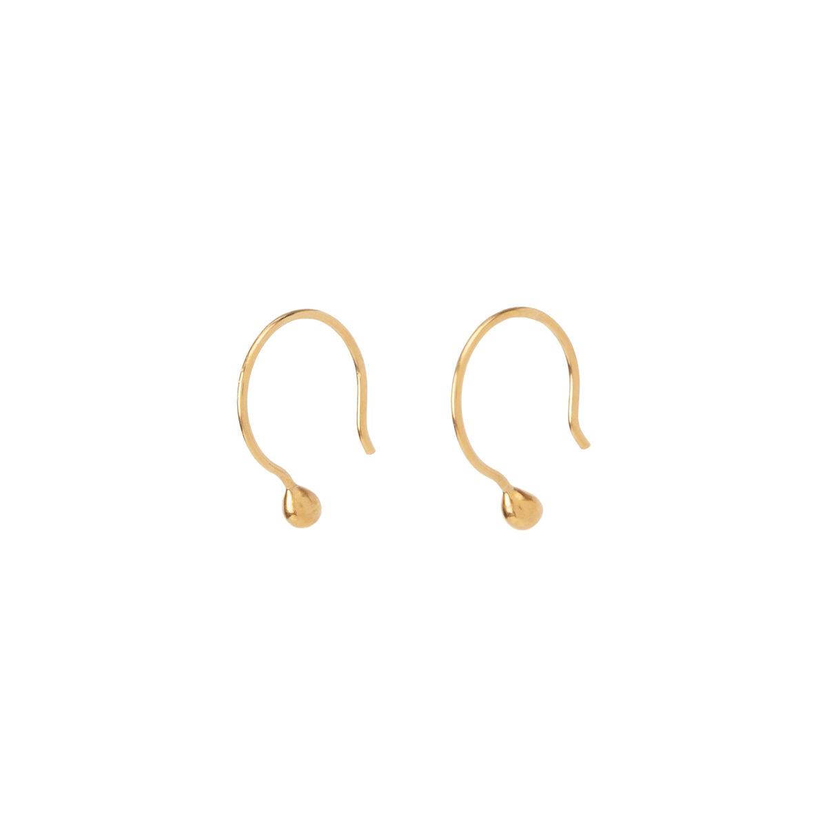 Uncommon Goods | Gold Vermeil - Wee Earrings | U-shaped