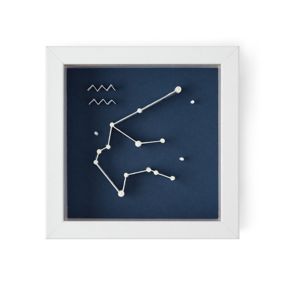 Glow in the Dark Zodiac Art - Aquarius 1/20 - 2/18