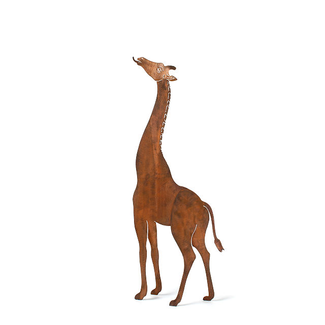 Plant Eater Giraffe Sculpture