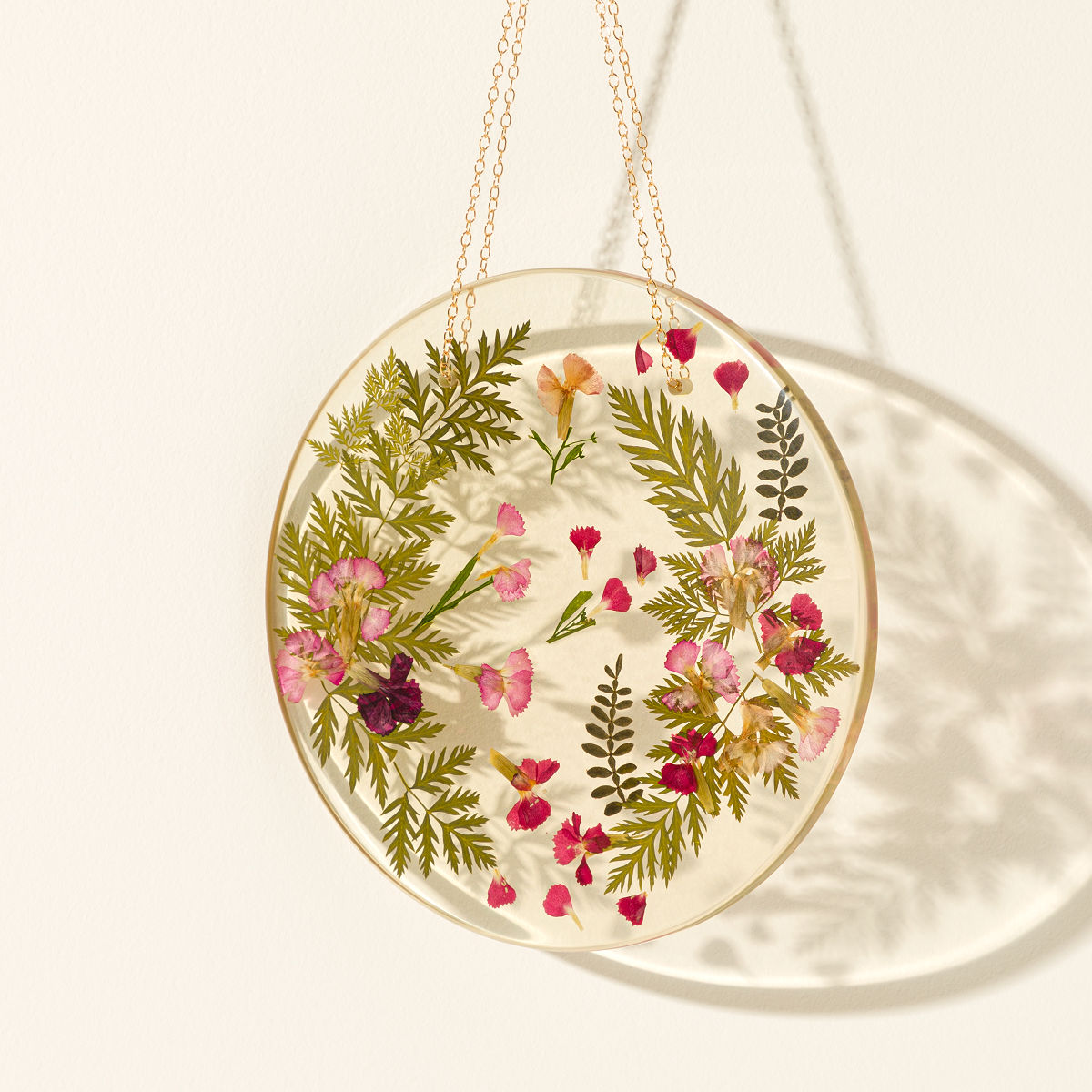Pressed Birth Month Flower Art - January - Carnation