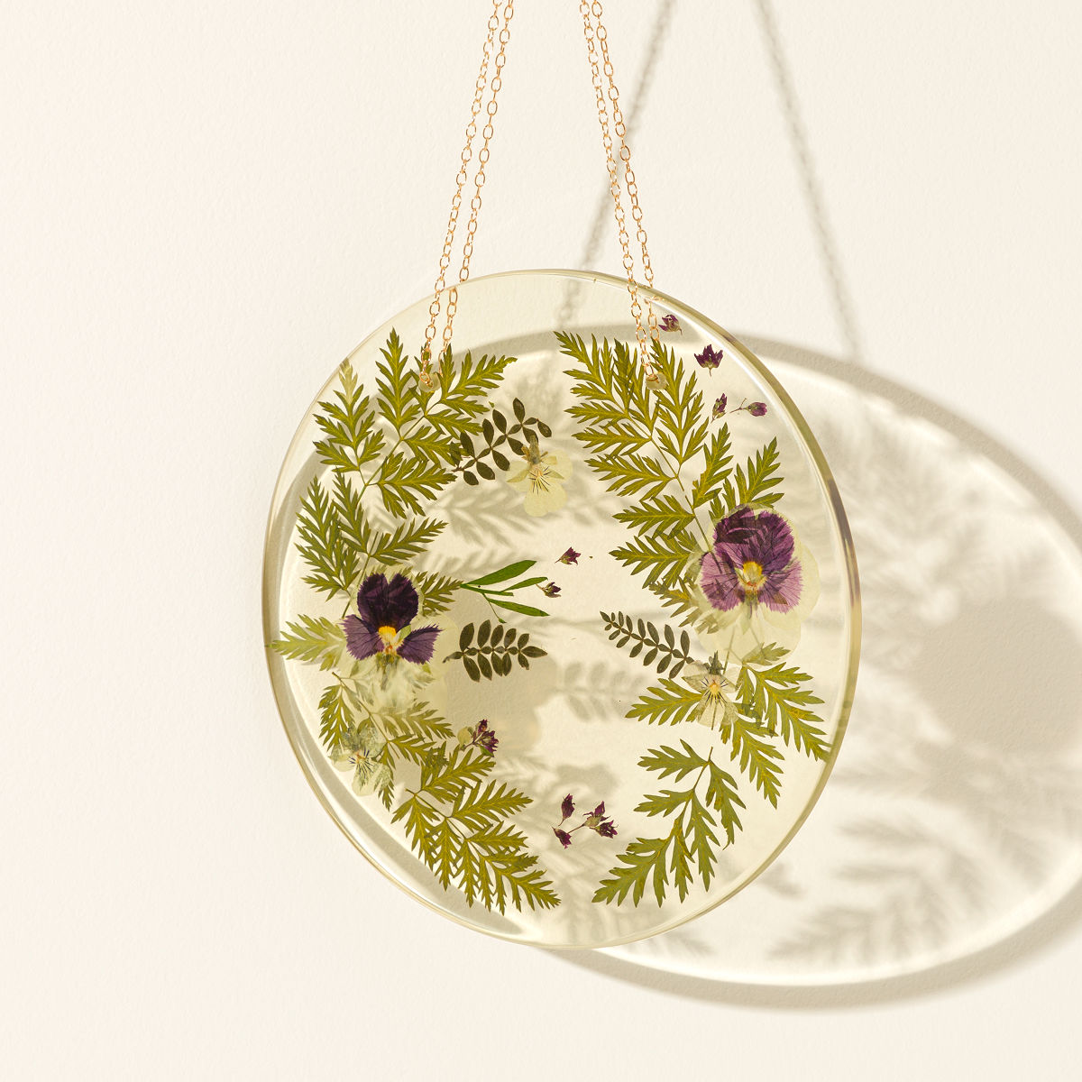 Pressed Birth Month Flower Art - February - Primrose Oregano