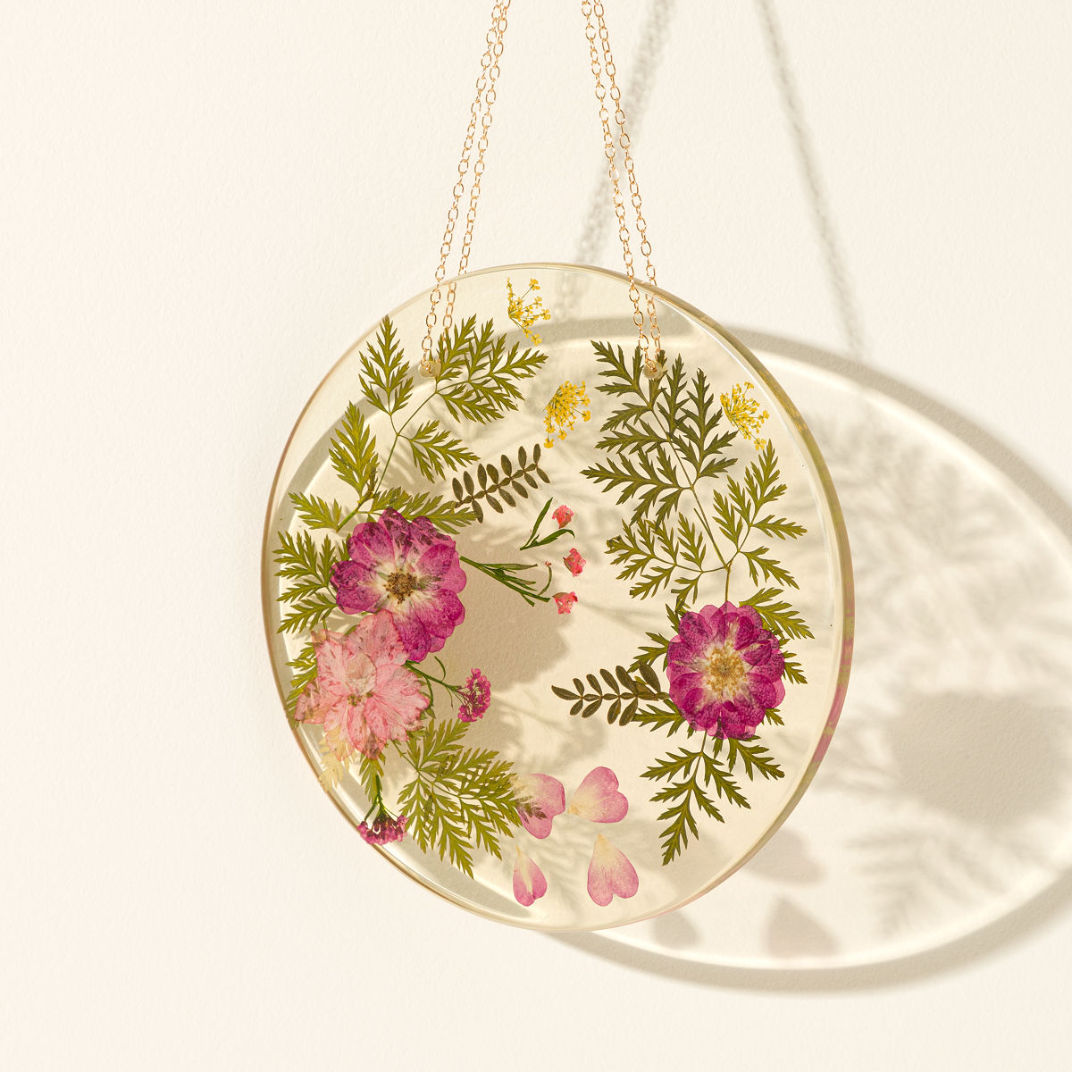 Pressed Birth Month Flower Art - June - Roses