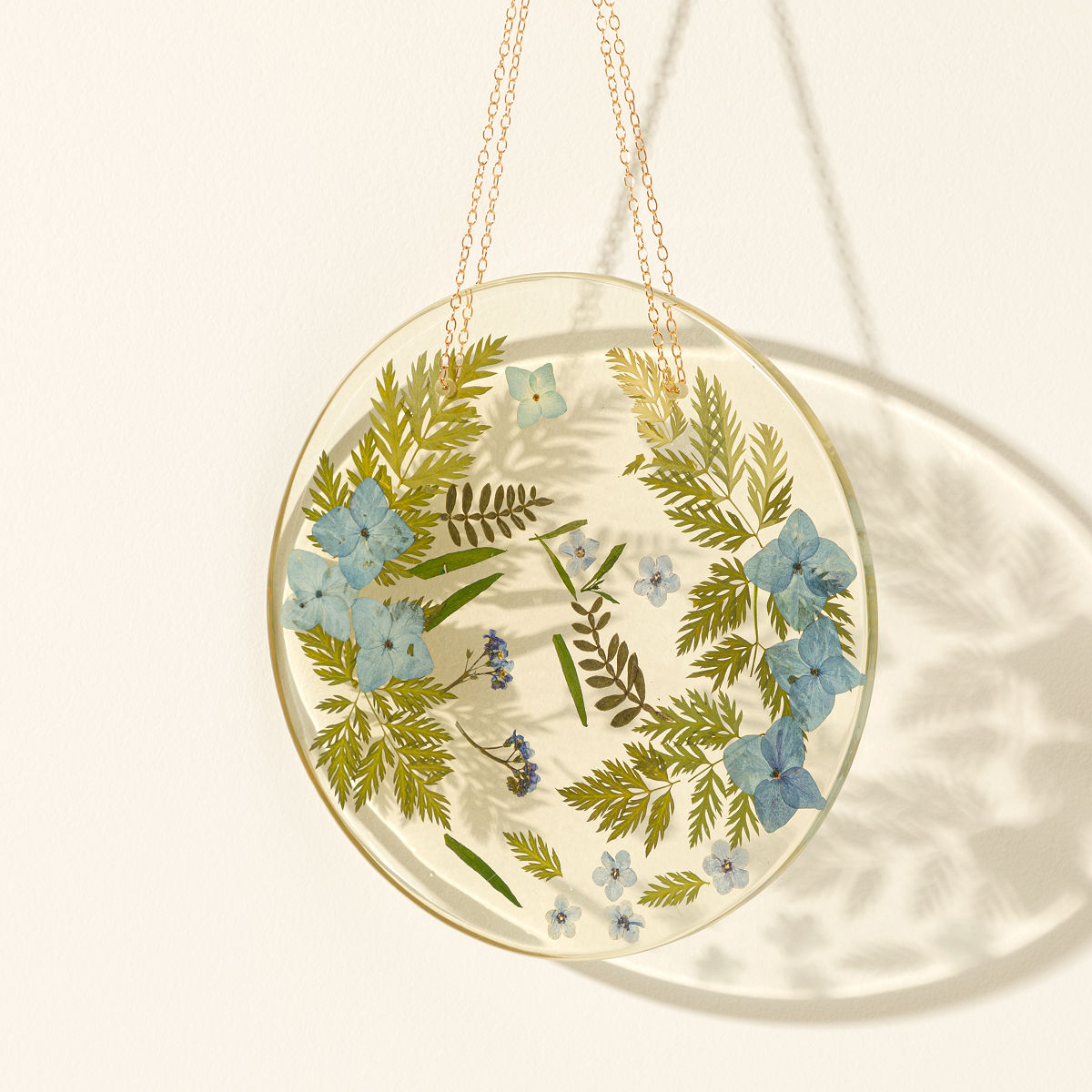 Pressed Birth Month Flower Art - September - Forget Me Not