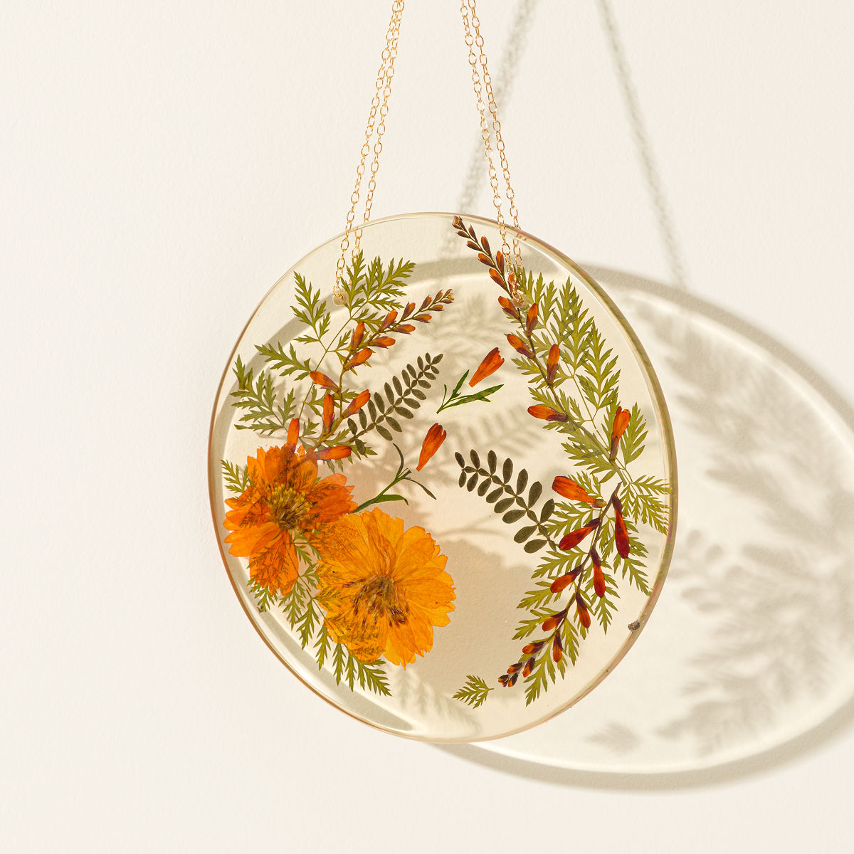Pressed Birth Month Flower Art - October - Camellia