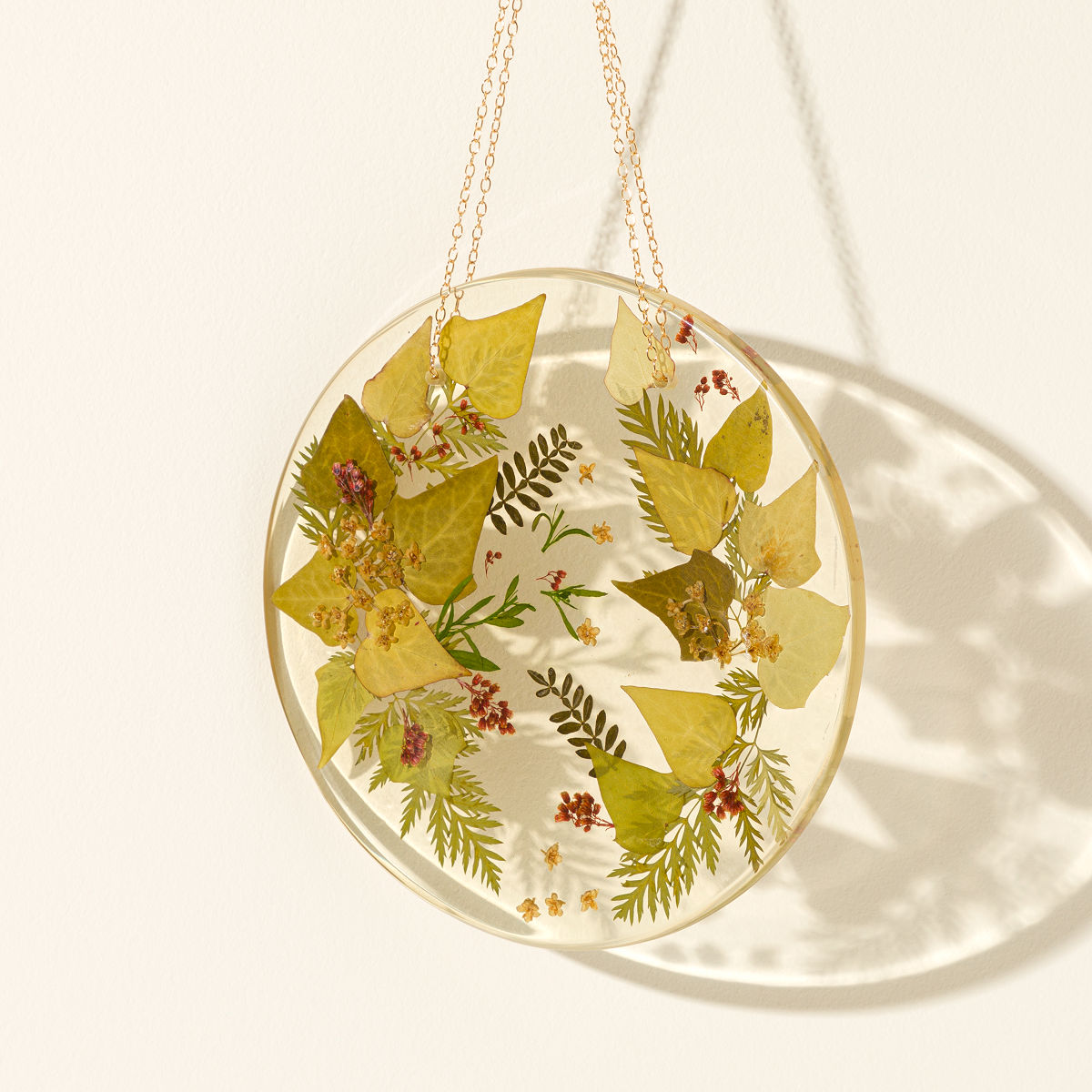 Pressed Birth Month Flower Art - December - Holly and Ivy