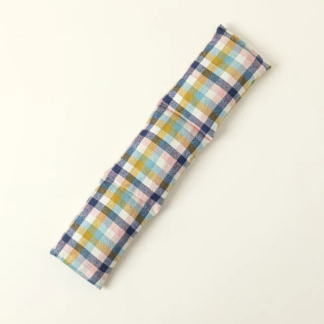 Cherry Pit Therapeutic Heat Pillow, Pink & Blue Plaid