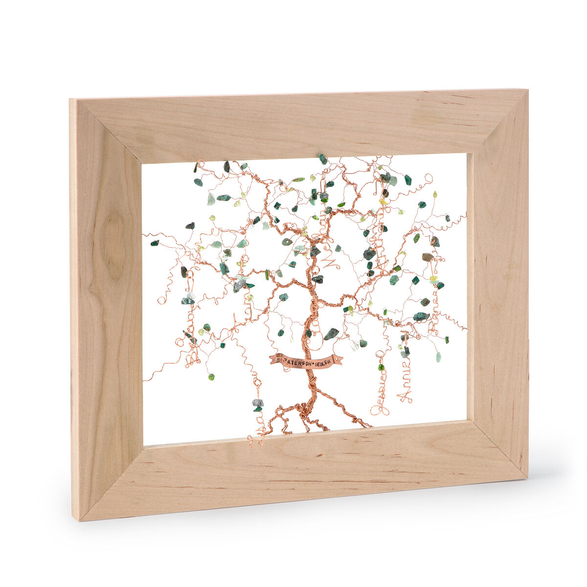 Personalized Family Tree Wire Sculpture - 2-4 names