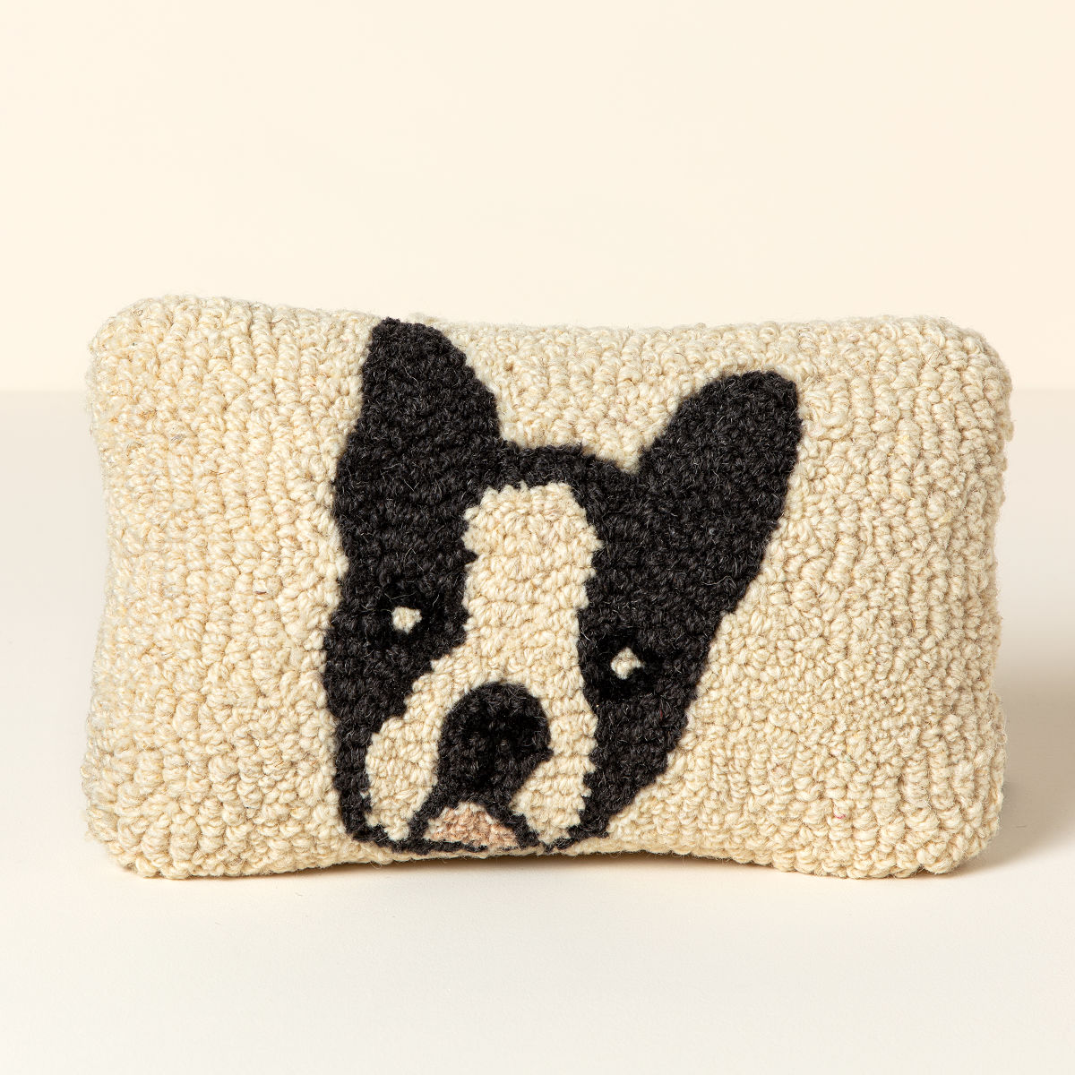 Dog Face Pillow - Boston Terrier