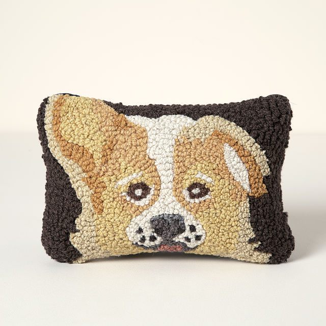 Uncommon Goods Corgi Dog Face Pillow Home Decor, Pillows