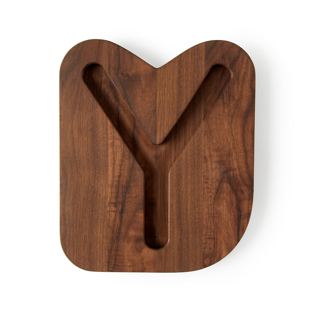 Monogram Cheese & Crackers Serving Board - Y - Walnut