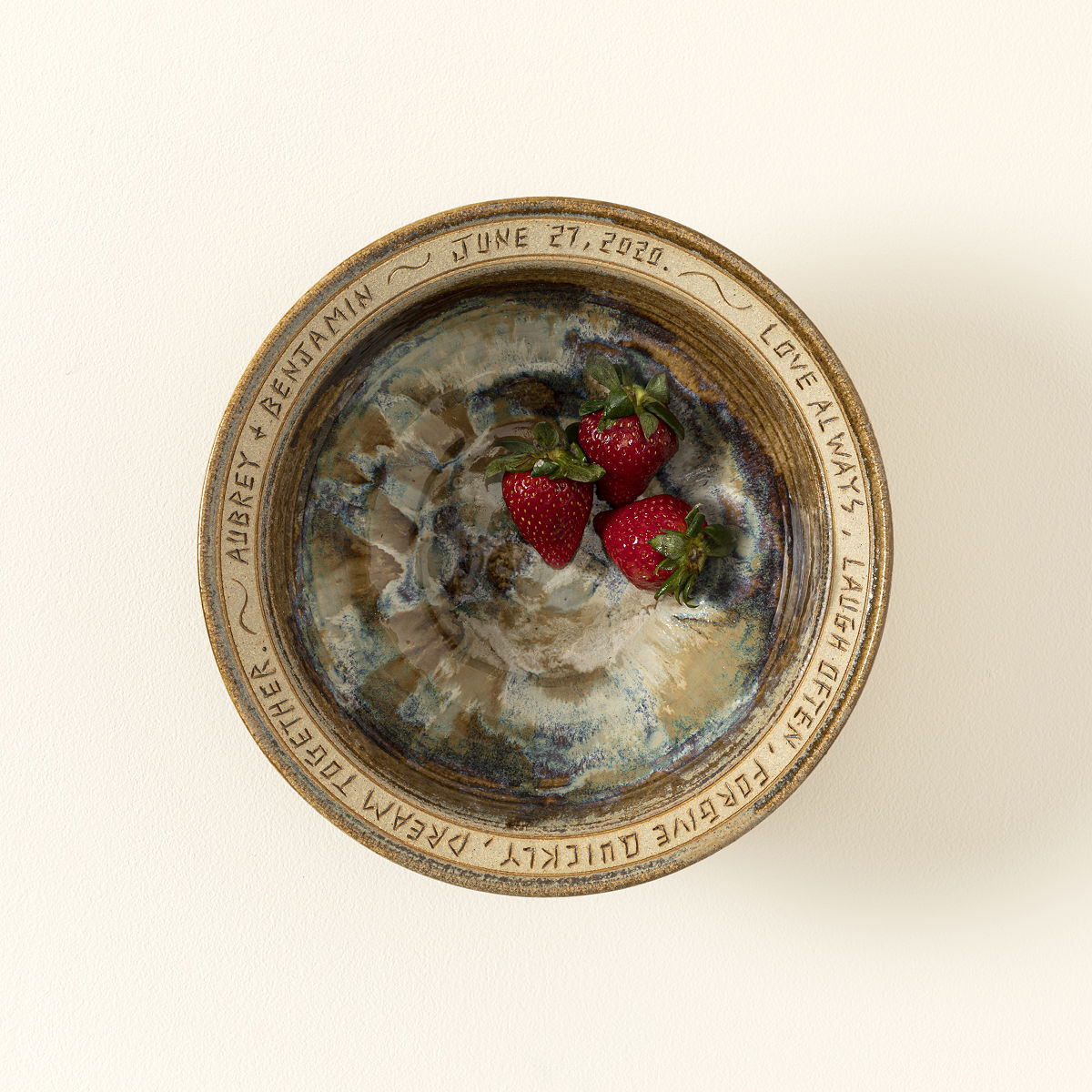 Personalized Dream Together Wedding Bowl