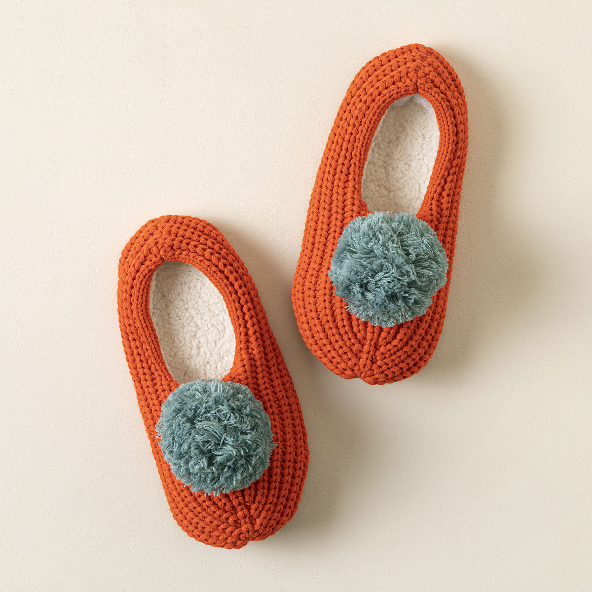 Pommed Rib Slippers - Poppy S/M