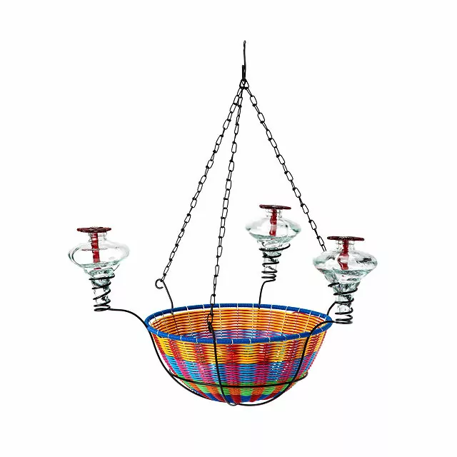 Hanging Basket Hummingbird Feeder