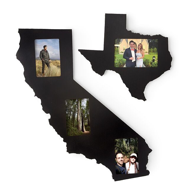 State Shaped Picture Frame Housewarming Decor Goods