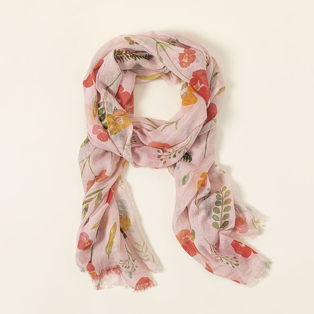 Birth Month Flower Scarf