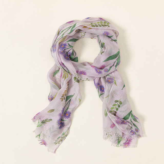 Birth Month Flower Scarf