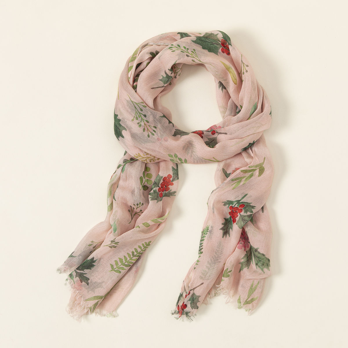 Birth Month Flower Scarf - December - Holly