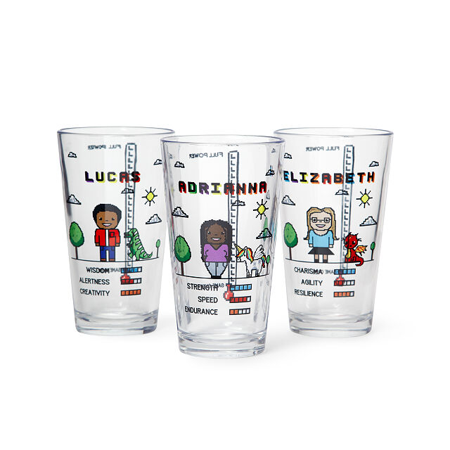 Personalized Retro Gamer Pint Glass