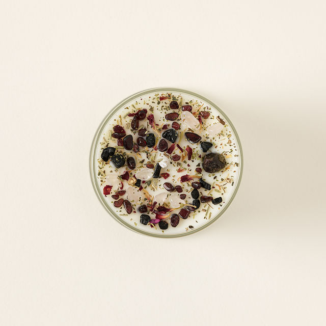 Birth Month Gemstone & Flower Candle