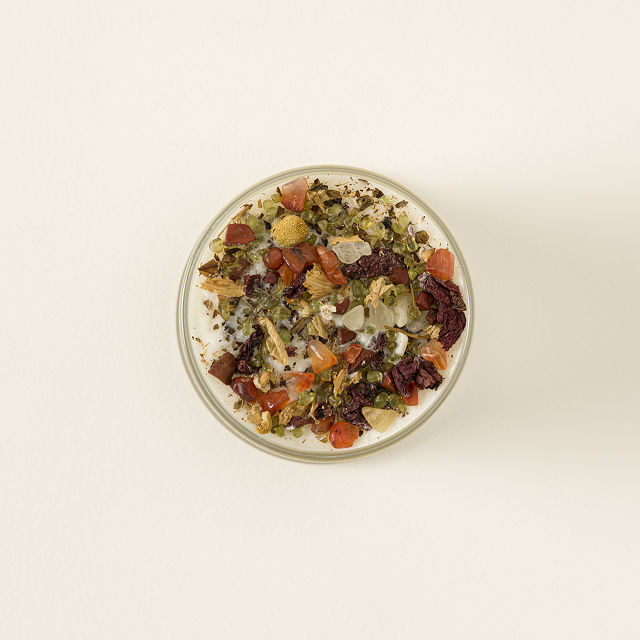 Birth Month Gemstone & Flower Candle