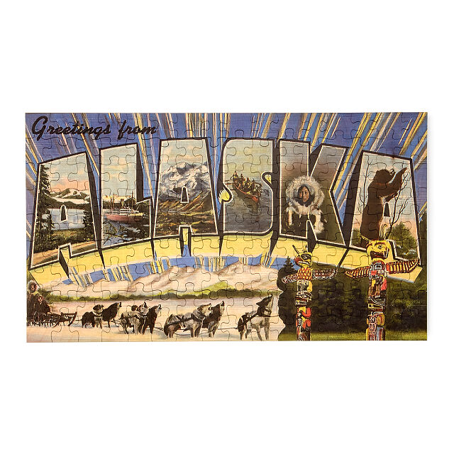 Vintage State Postcard Puzzle Puzzles Goods