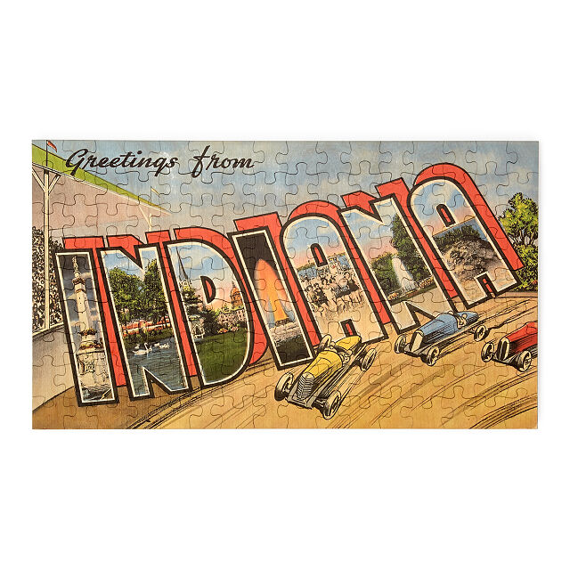 Vintage State Postcard Puzzle Puzzles Goods