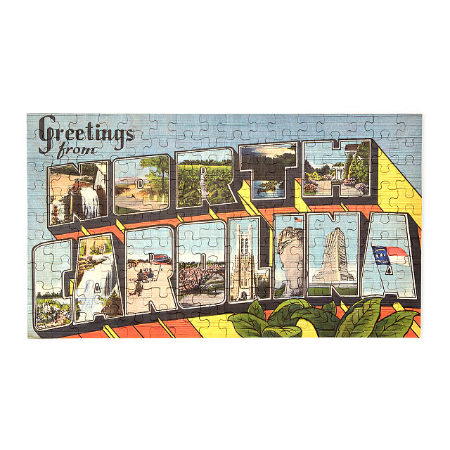 Vintage State Postcard Puzzle Puzzles Goods