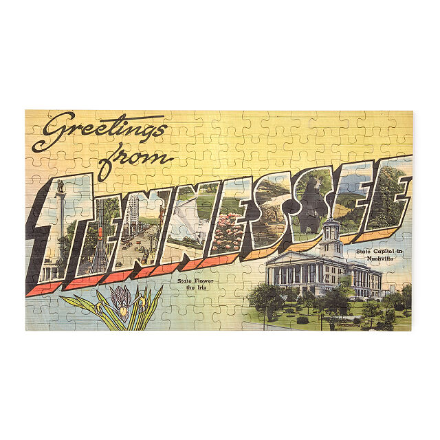Vintage State Postcard Puzzle Puzzles Goods