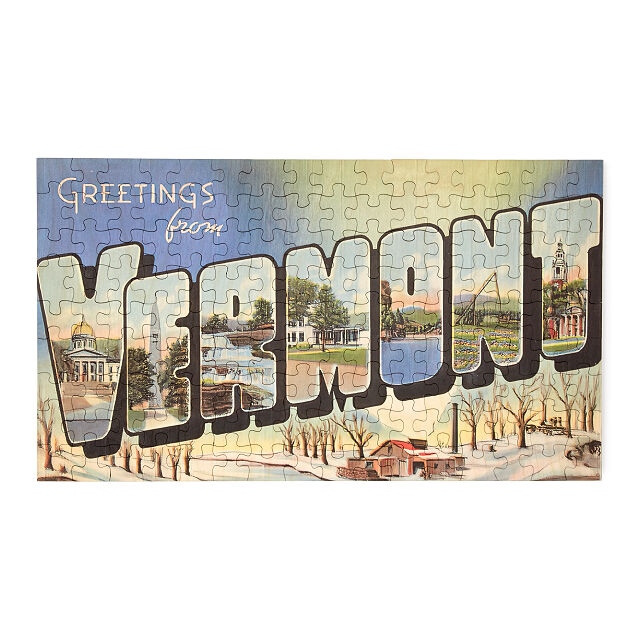 Vintage State Postcard Puzzle Puzzles Goods